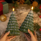 Candle Christmas Tree Sculpted Clean-Burning & Eco-Friendly