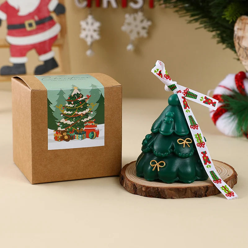 Candle Hand-Poured Christmas Tree Gift Box