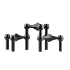 Candle Holder Geometric Polished Metal For Standard Tapers