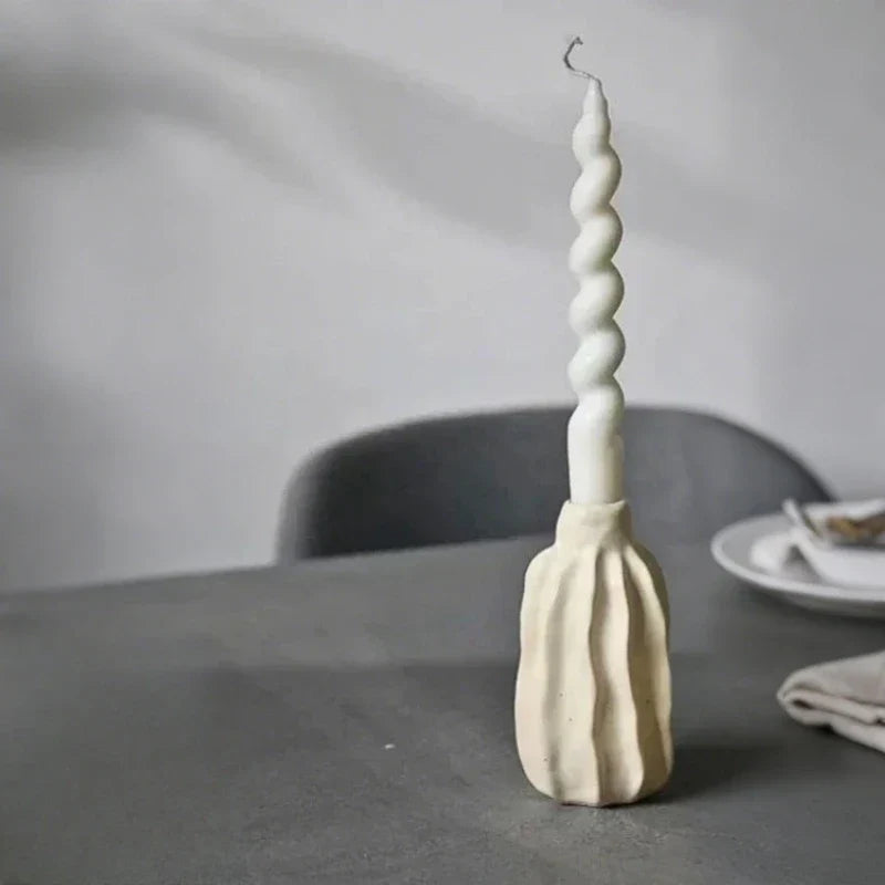 Candle Holder Handcrafted Ceramic For Taper Candles