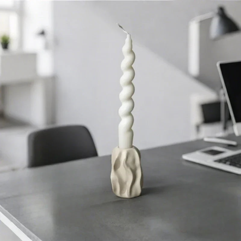 Candle Holder Handcrafted Ceramic For Taper Candles