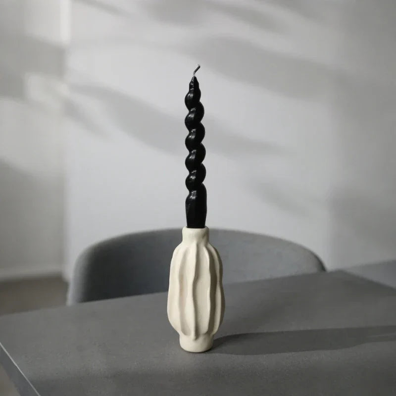 Candle Holder Handcrafted Ceramic For Taper Candles