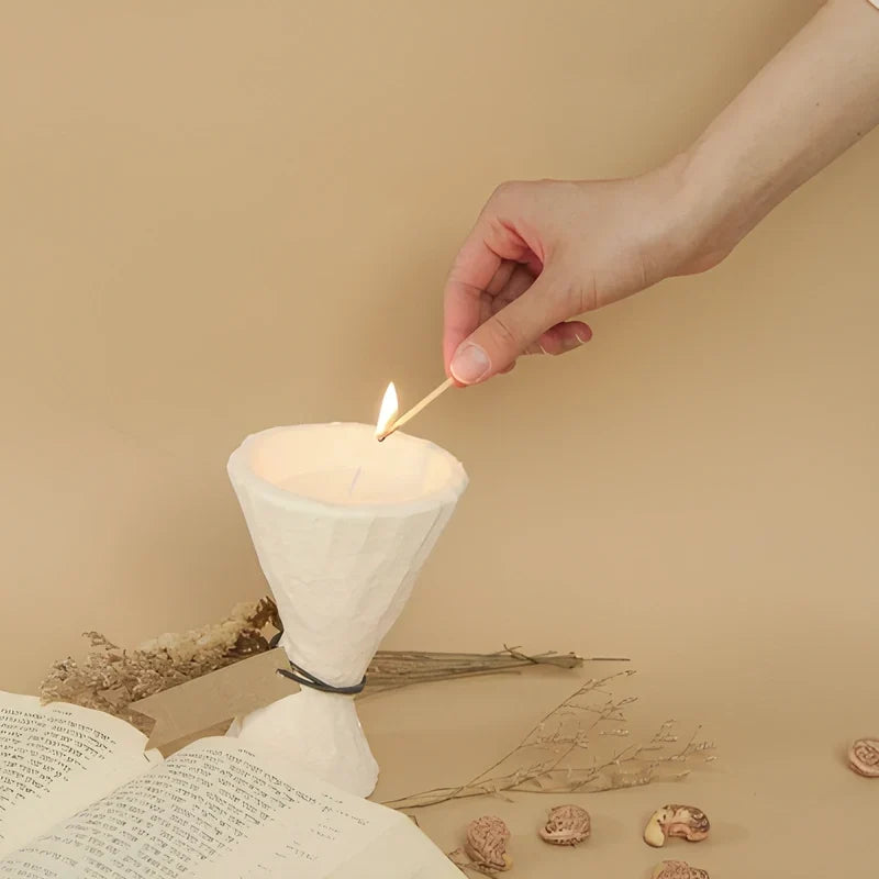 Candle Holder Heat-Resistant Cement Nordic Minimalist