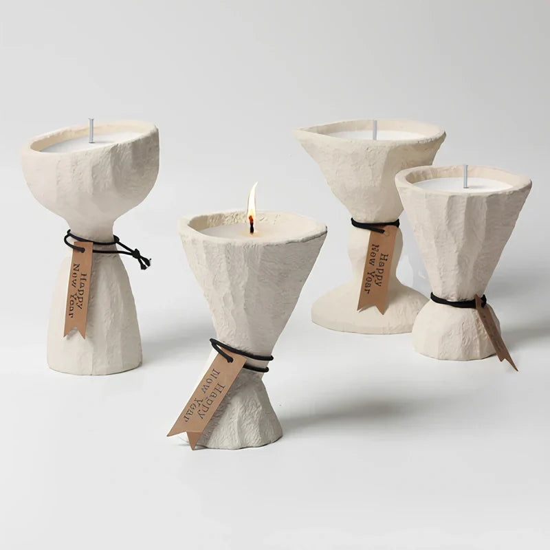 Candle Holder Heat-Resistant Cement Nordic Minimalist