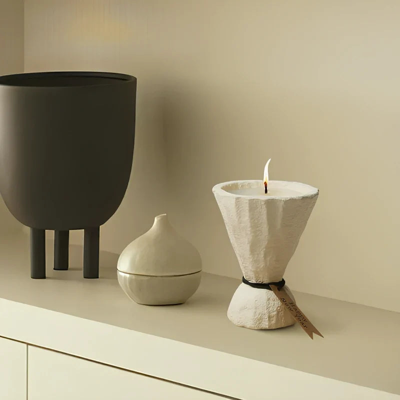 Candle Holder Heat-Resistant Cement Nordic Minimalist