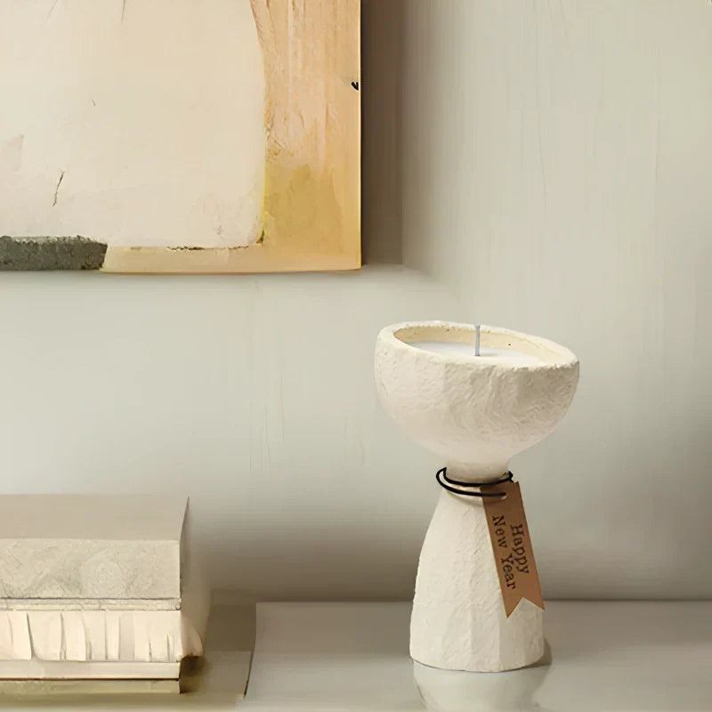 Candle Holder Heat-Resistant Cement Nordic Minimalist