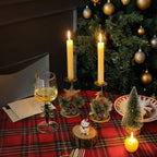 Candle Holder Iron Christmas Motifs For Taper Candles
