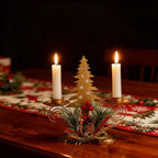 Candle Holder Iron Christmas Motifs For Taper Candles