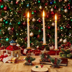 Candle Holder Iron Christmas Motifs For Taper Candles