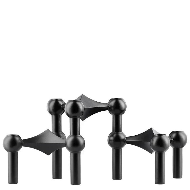 Candle Holder Molecular Structure Stainless Steel