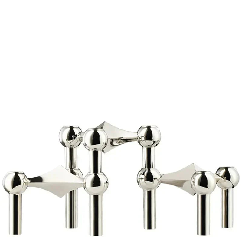 Candle Holder Molecular Structure Stainless Steel