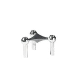 Candle Holder Molecule-Inspired Sculptural Metal Finish