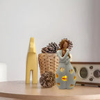 Candle Holder Mother & Daughter Sculptural Figurine