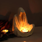Candle Holder Resin Gothic Sculpted Fits Cup Candles