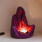 Candle Holder Resin Gothic Sculpted Fits Cup Candles