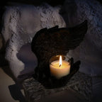 Candle Holder Resin Wing Design Ambient Glow