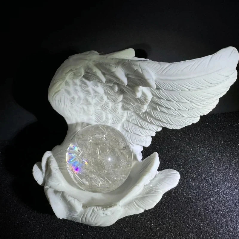 Candle Holder Resin Wing Design Ambient Glow