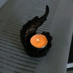 Candle Holder Resin Wing Design Ambient Glow