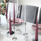 Candle Holder Rippled Glass Compact Tabletop