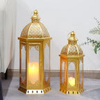 Candle Lantern Set Moroccan-Inspired Warm Ambient Lighting