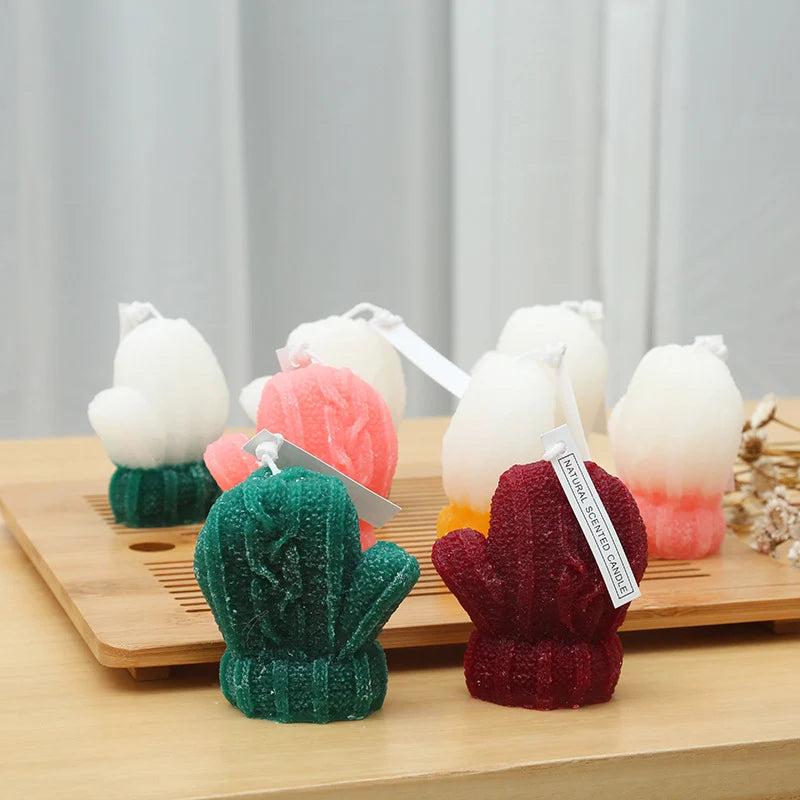 Candle Mini Cactus Sculptural Hand-Poured