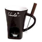 Candle-Powered Dishwasher-Safe Ceramic Fondue Set (2-Pack)