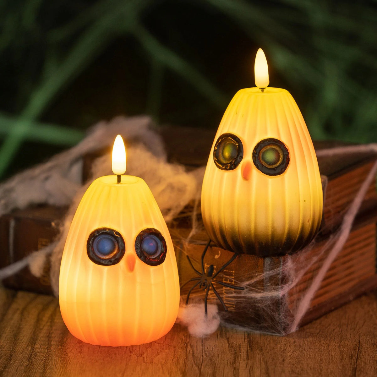 Candle Pumpkin Design Flameless LED & Battery Operated