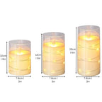 Candle Set Battery-Operated Realistic Flicker Glass Holders