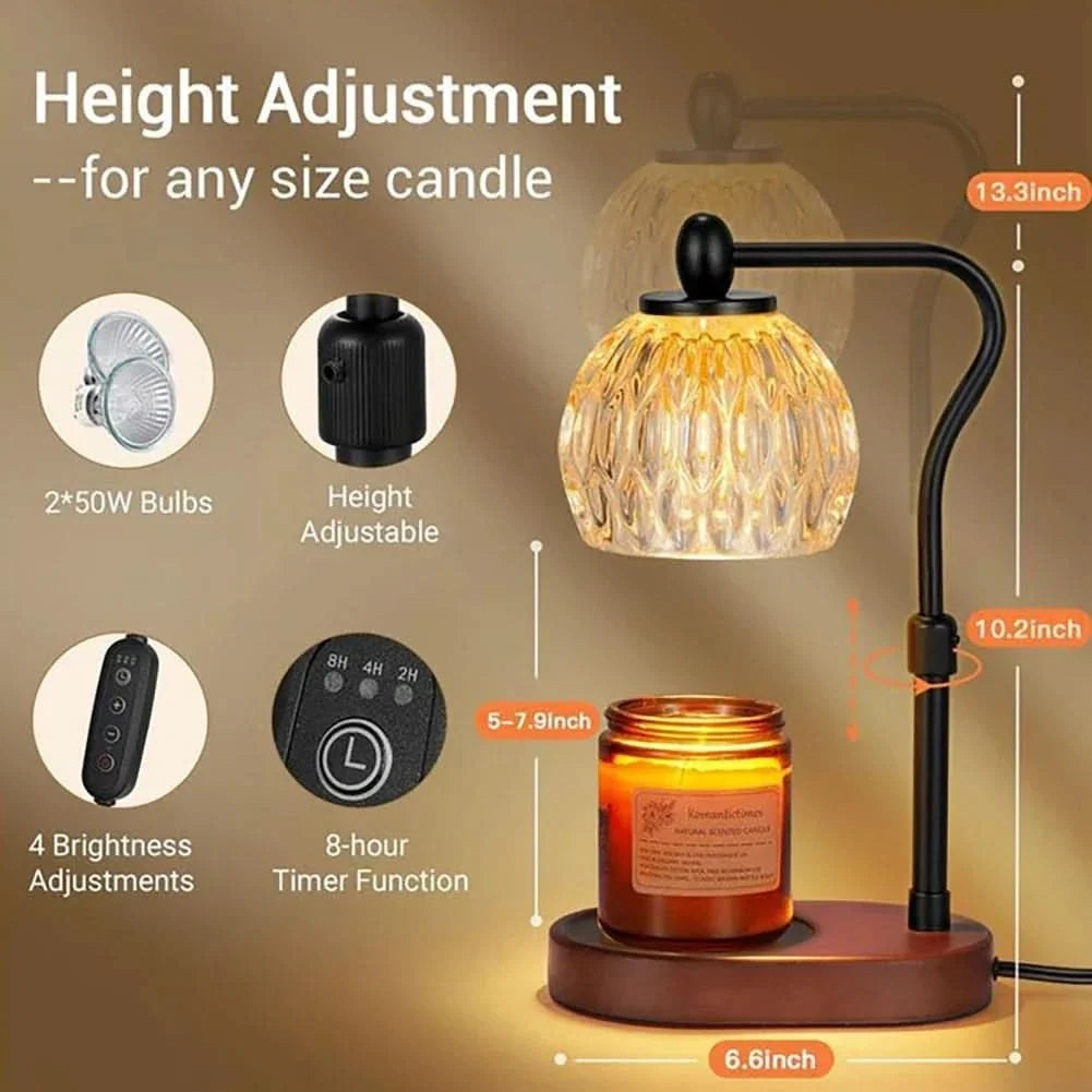 Candle Warmer Lamp Adjustable Positioning Ambient Light