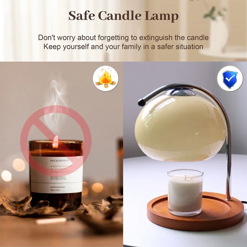 Candle Warming Lamp Flameless Even Warming Mood Lighting