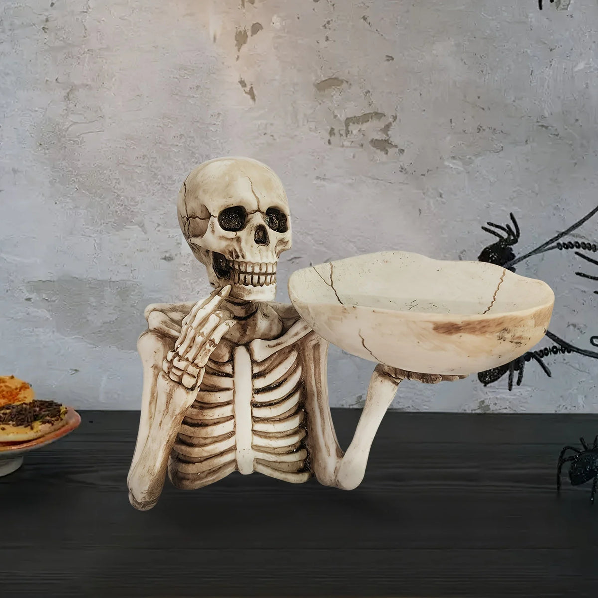 Candy & Serving Bowl Gothic Resin Weather-Resistant