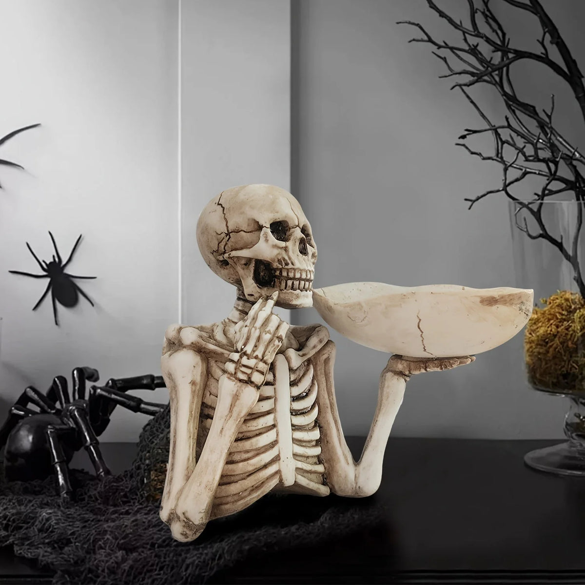Candy & Serving Bowl Gothic Resin Weather-Resistant