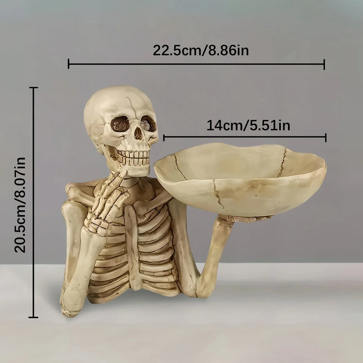Candy & Serving Bowl Gothic Resin Weather-Resistant