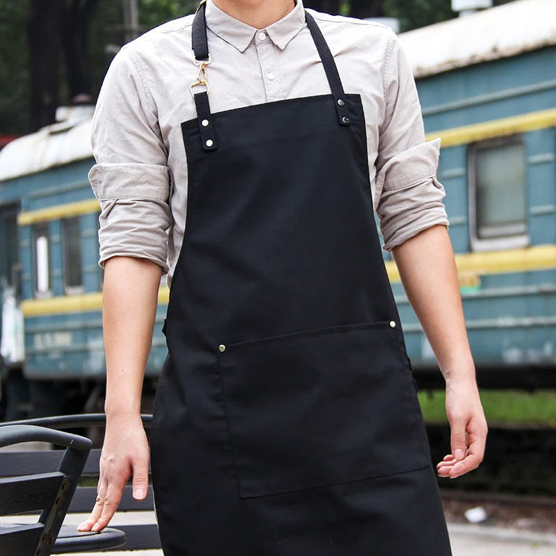Canvas Apron Adjustable Fit & Front Pocket