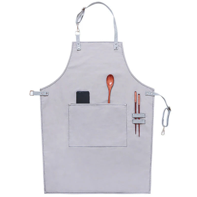 Canvas Apron Adjustable Fit & Front Pocket