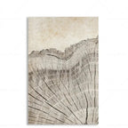 Canvas Wall Art Abstract Tree Rings Polyester