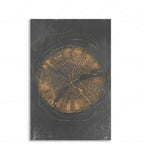 Canvas Wall Art Abstract Tree Rings Ready To Hang