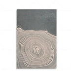 Canvas Wall Art Abstract Tree Rings Ready To Hang