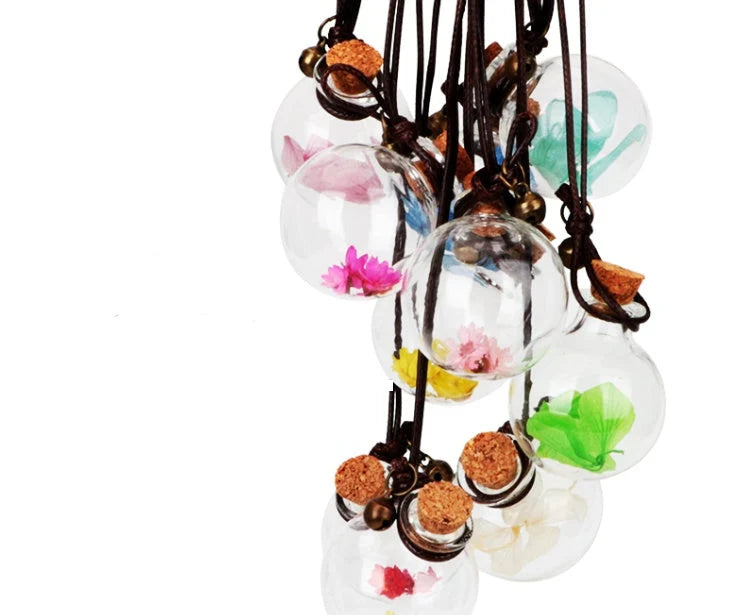 Car Air Freshener Borosilicate Glass Dried Chrysanthemum