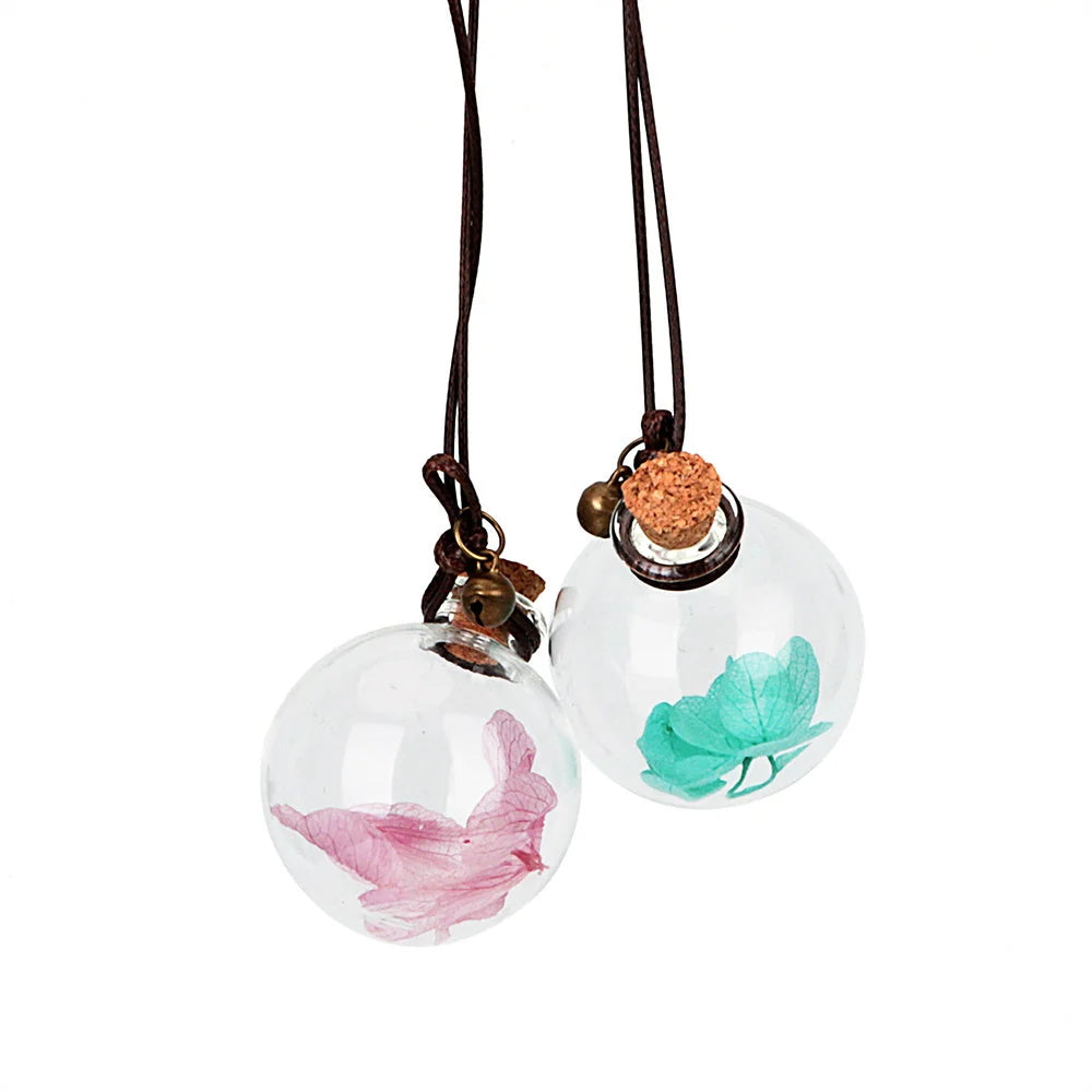 Car Air Freshener Borosilicate Glass Dried Chrysanthemum