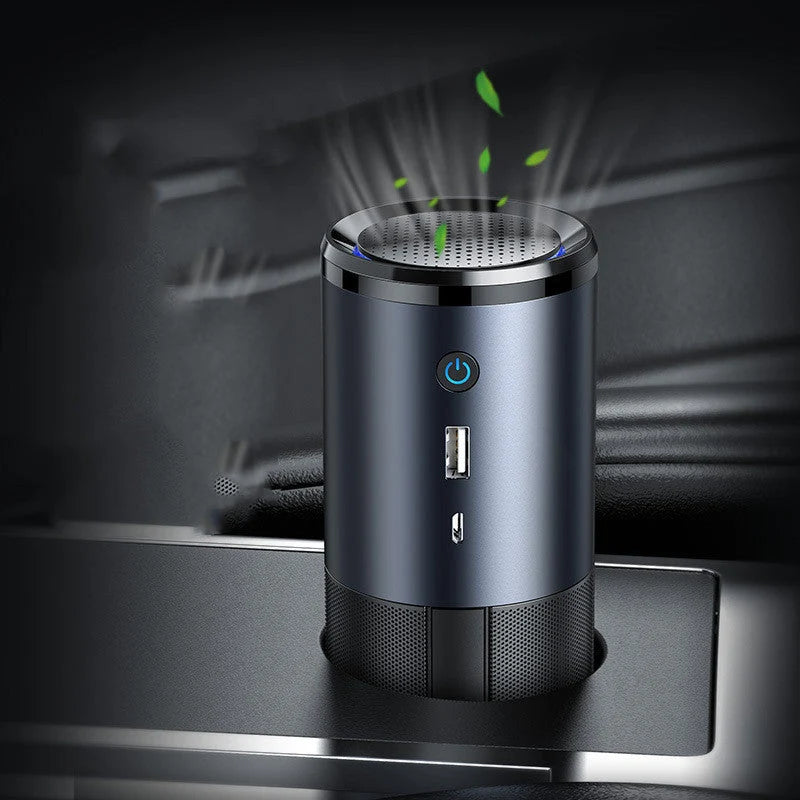 Car Air Purifier H13 HEPA & Negative Ion USB-Powered