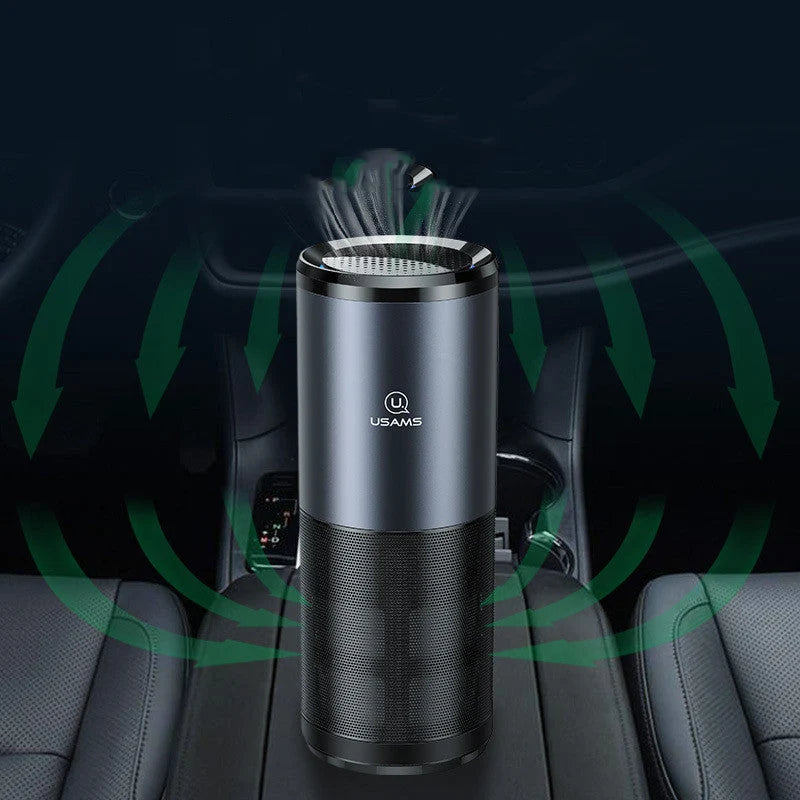 Car Air Purifier H13 HEPA & Negative Ion USB-Powered