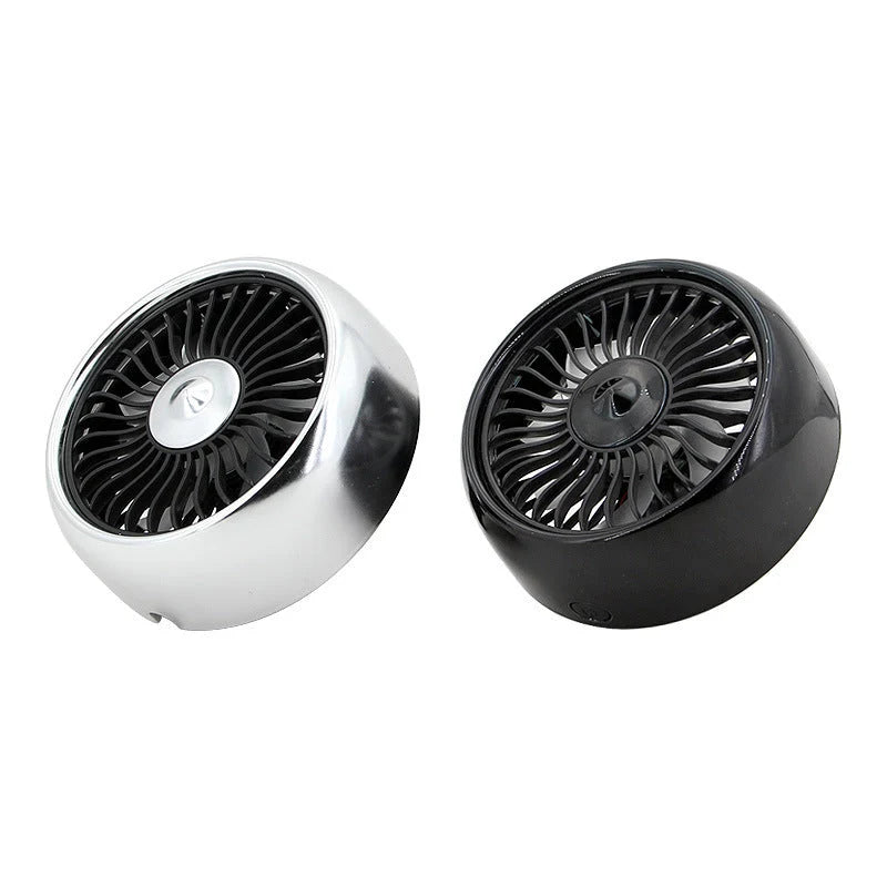 Car Air Vent Fan 3-Speed USB-Powered Ambient Light