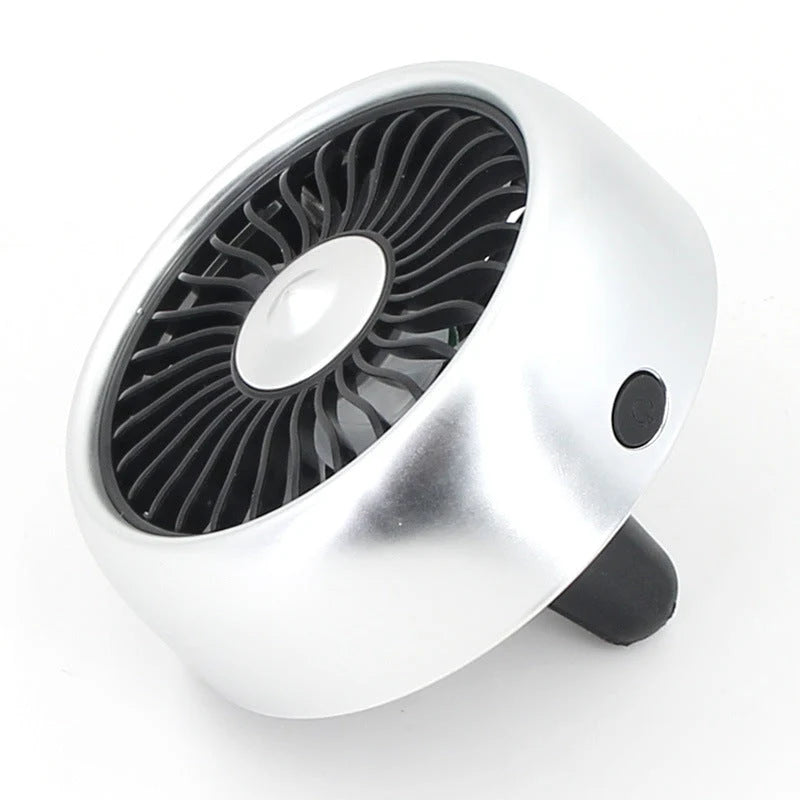 Car Air Vent Fan 3-Speed USB-Powered Ambient Light