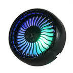 Car Air Vent Fan 3-Speed USB-Powered Ambient Light