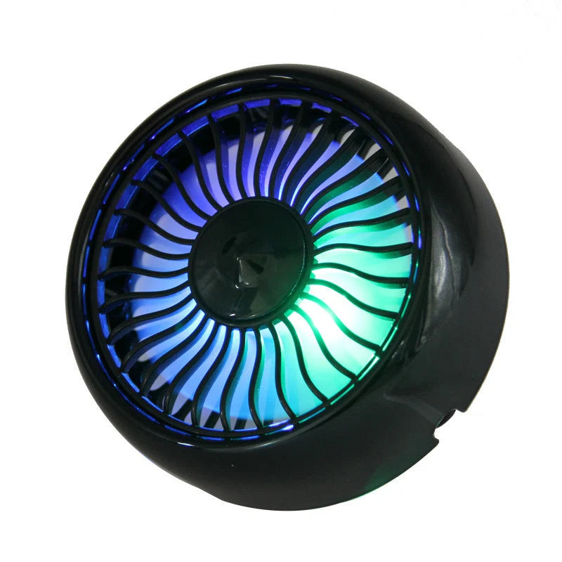 Car Air Vent Fan 3-Speed USB-Powered Ambient Light