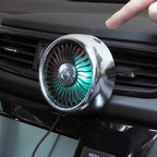 Car Air Vent Fan 3-Speed USB-Powered Ambient Light
