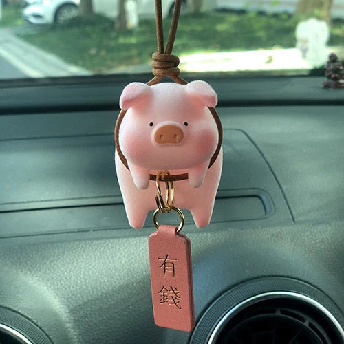 Car Air Vent Perfume Clip Cartoon Pig Resin