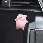 Car Air Vent Perfume Clip Cartoon Pig Resin