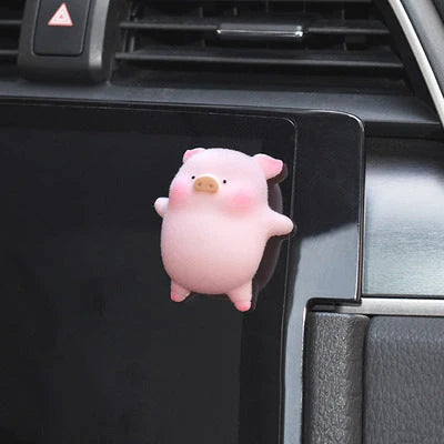 Car Air Vent Perfume Clip Cartoon Pig Resin